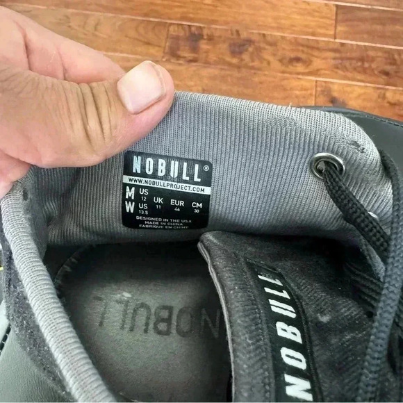 NoBull Black Canvas Mid Trainer (size M12/w13/5 - Picture 8 of 10